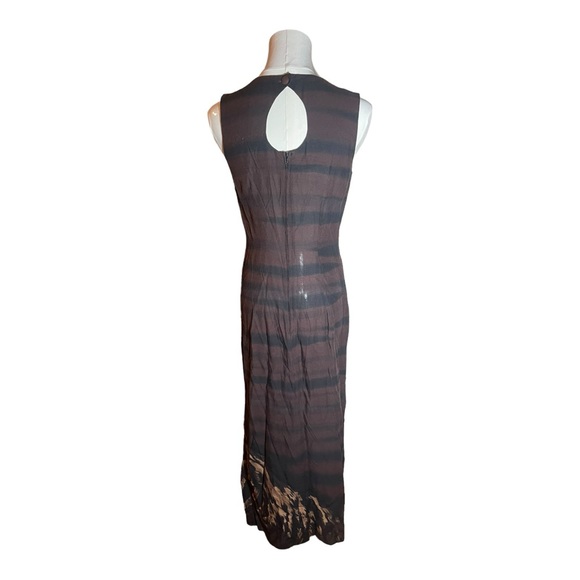 VTG. Scarlett lightweight sleeveless Y2K Maxi Tiger Dress - Picture 3 of 8